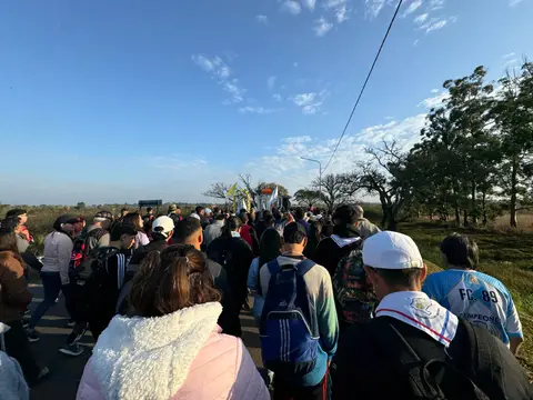 Jinetes correntinos en la peregrinación